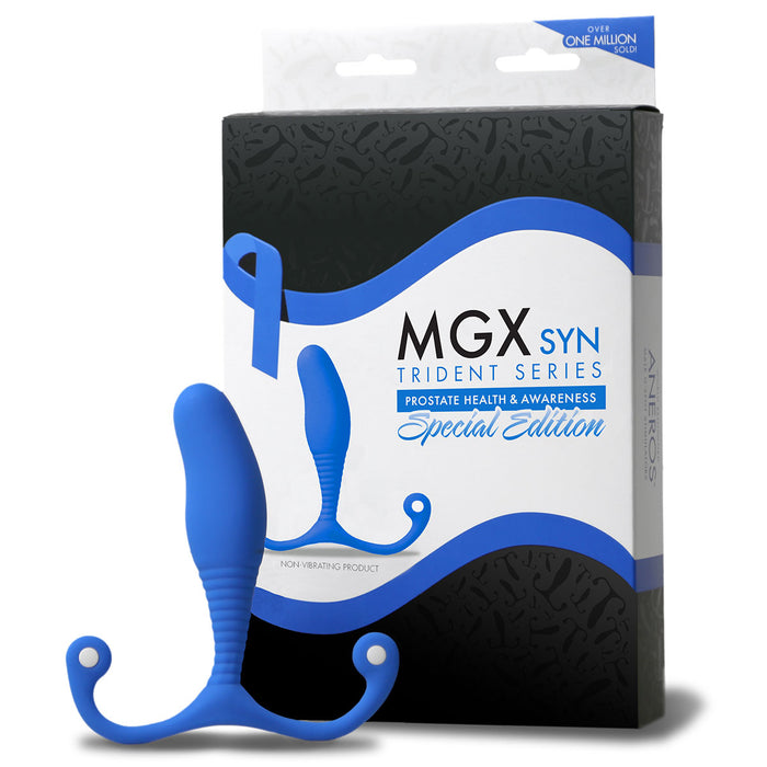 Aneros MGX Syn Trident - Blue - Male Prostate Massager