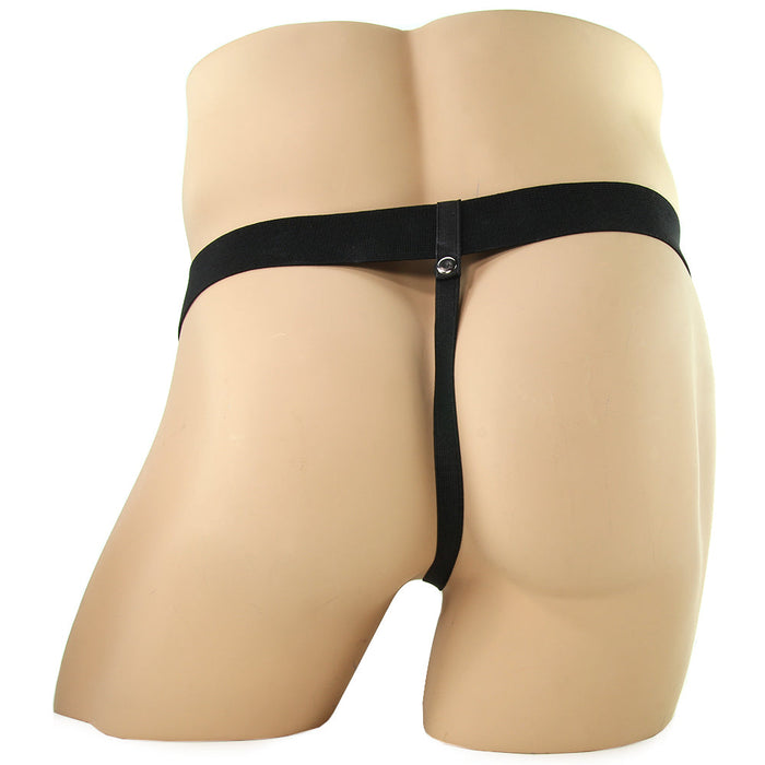 Pipedream Fetish Fantasy Series 7 in. Hollow Strap-On with Balls Beige/Black
