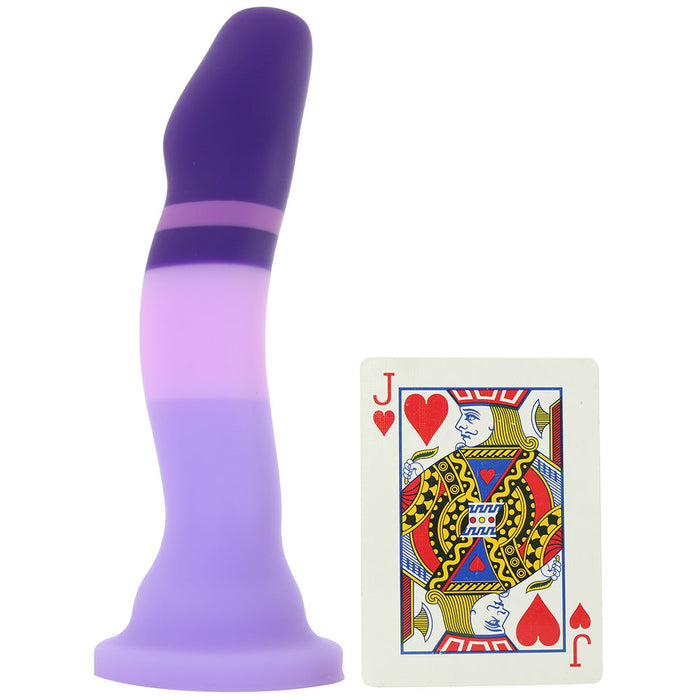 Blush Avant D2 Purple Rain 7.5 in. Silicone Dildo with Suction Cup