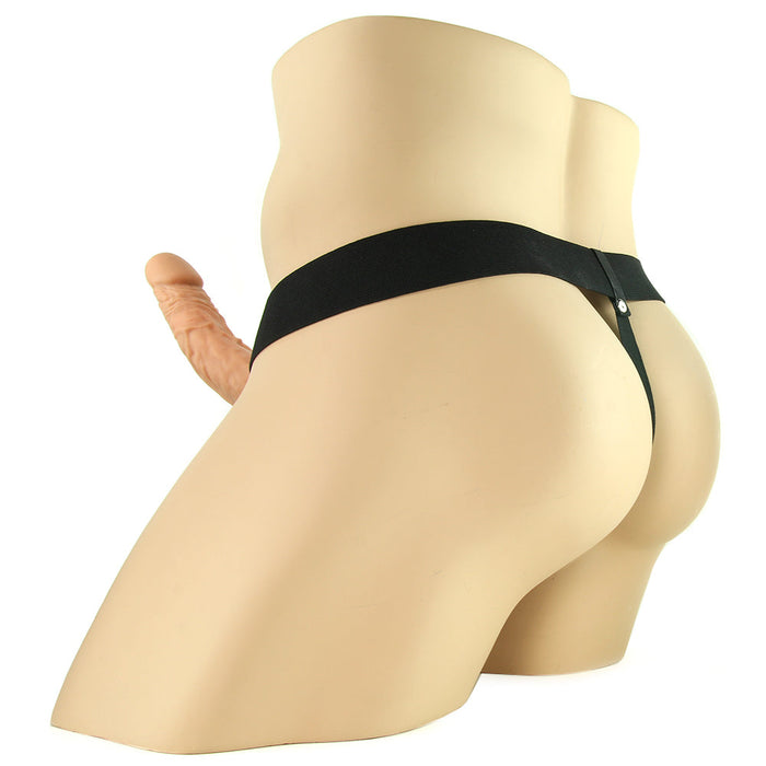 Pipedream Fetish Fantasy Series 7 in. Hollow Strap-On with Balls Beige/Black