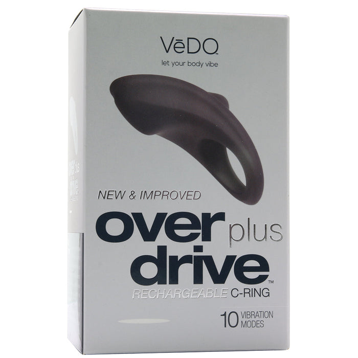 VeDO Overdrive+ Rechargeable Vibrating Ring - Just Black
