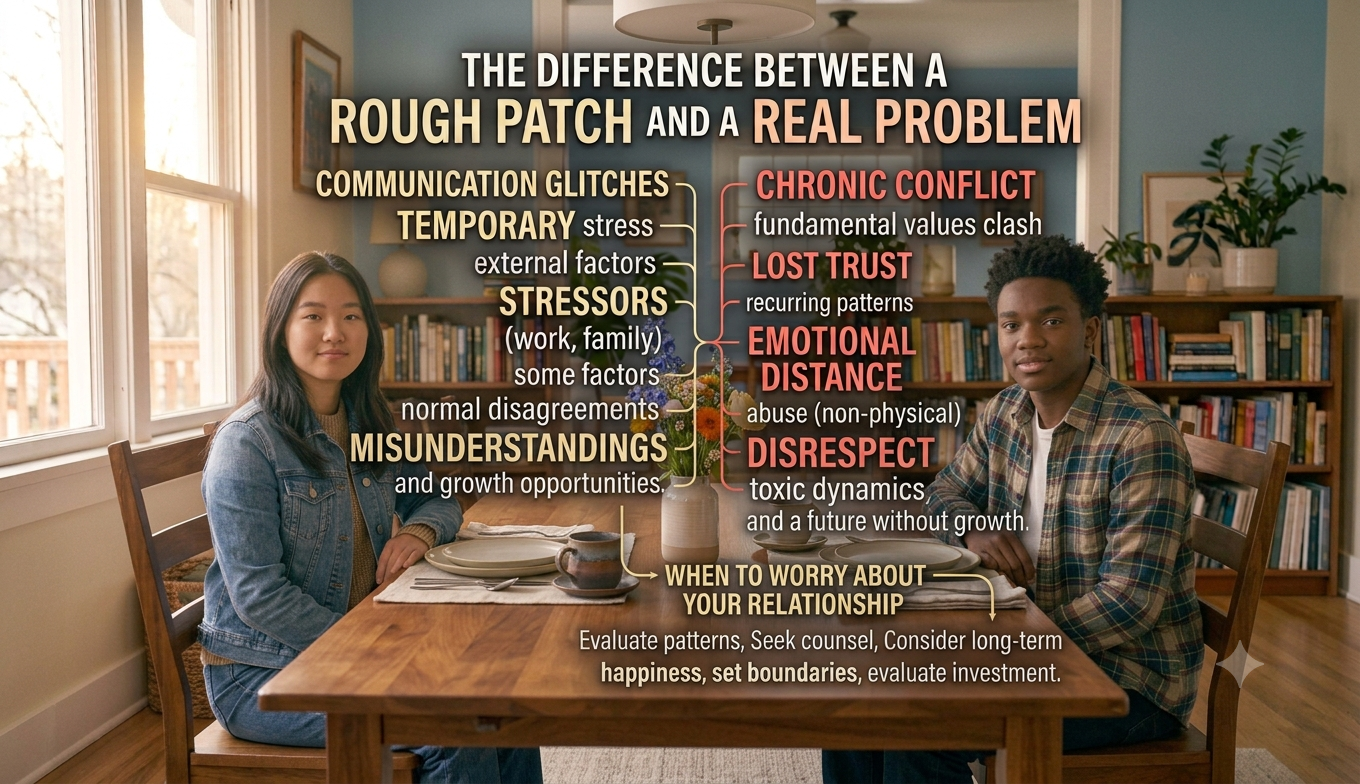 The Difference Between a Rough Patch and a Real Problem: When to Worry About Your Relationship