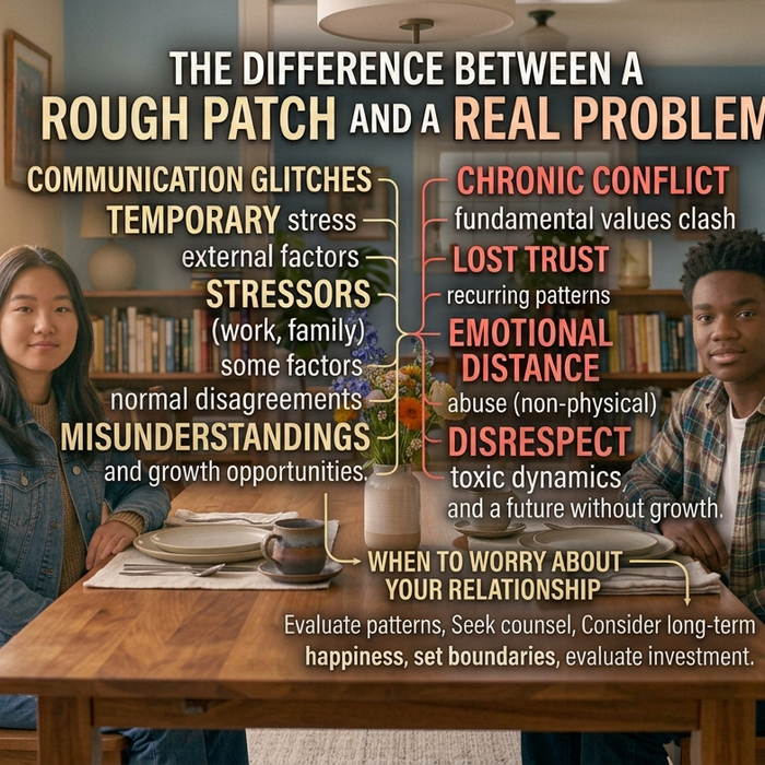 The Difference Between a Rough Patch and a Real Problem: When to Worry About Your Relationship