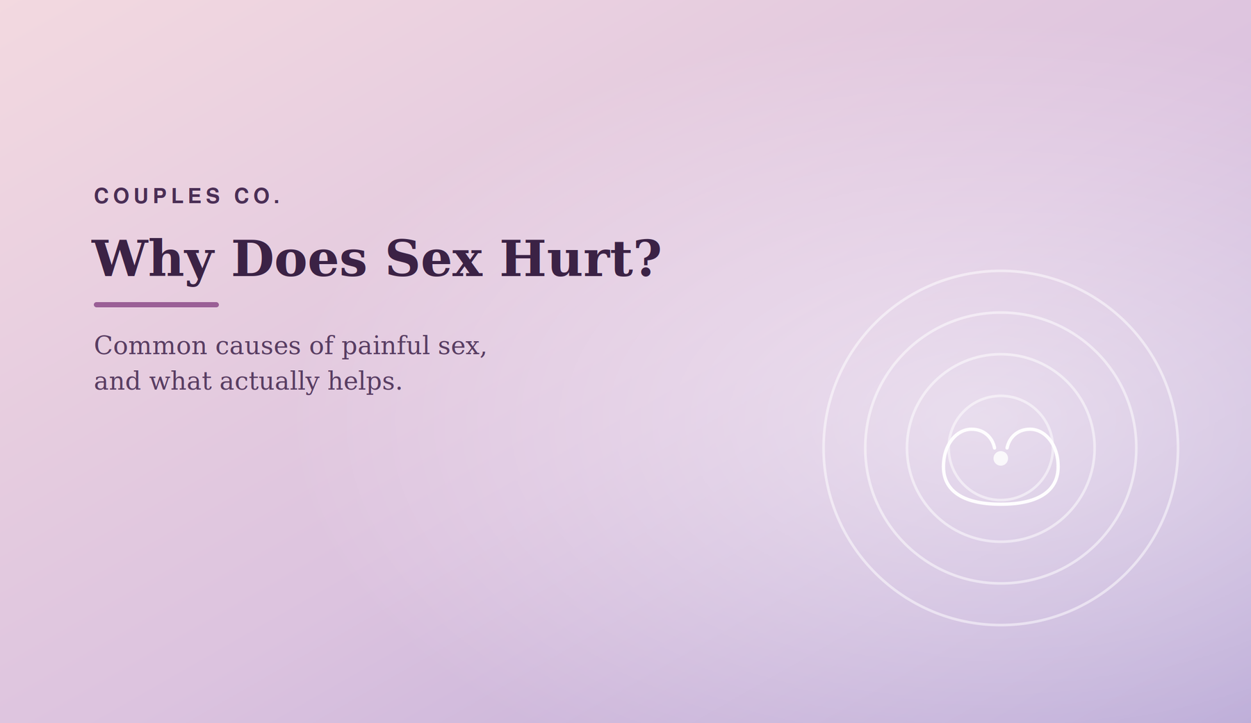 Why Does Sex Hurt. Painful Sex?