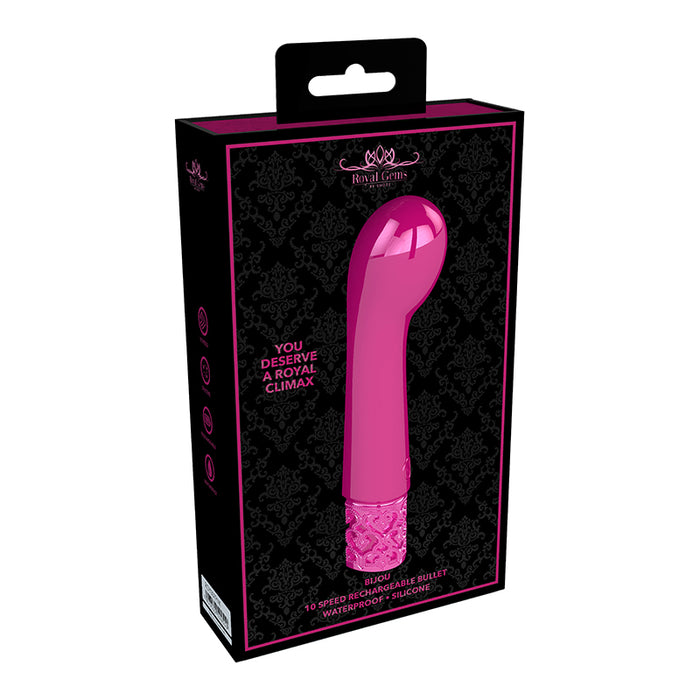 Shots Royal Gems Bijou Rechargeable Curved Silicone Bullet Vibrator
