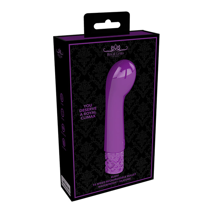 Shots Royal Gems Bijou Rechargeable Curved Silicone Bullet Vibrator