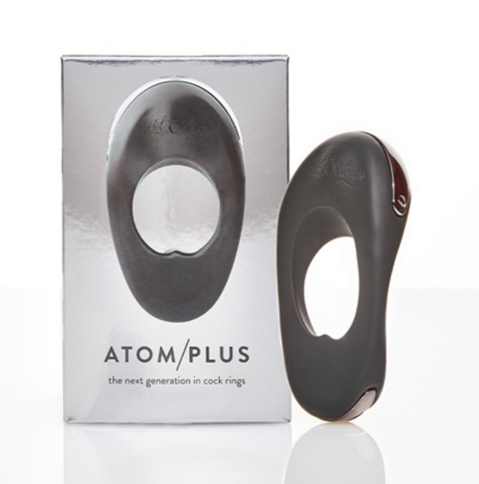 Hot Octopuss Atom Plus Rechargeable Vibrating Cock Ring Black | Couples Co. Hot Octopuss Atom Plus Rechargeable Vibrating Cock Ring Black | Couples Co.