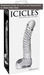 Icicles No. 61 Curved Textured Dildo | Clear Glass Massager | 6.5 Inches Dildo By Pipedream