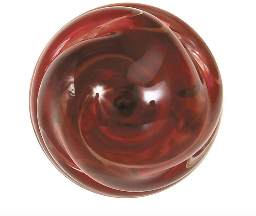 Adam & Eve Eve's Sweetheart Swirl Glass Dildo
