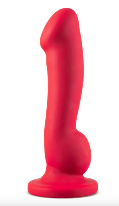 red silicone vibrating waterproof dildo