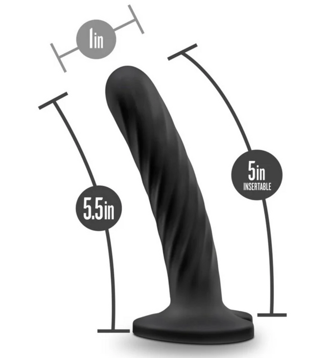 Blush strap-on ready black dildo