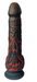 Thrusting and Vibrating Dildo Large Black and Red Adam and Eve
