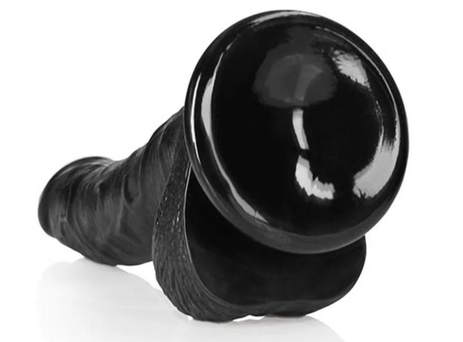 Shots curved black dildo