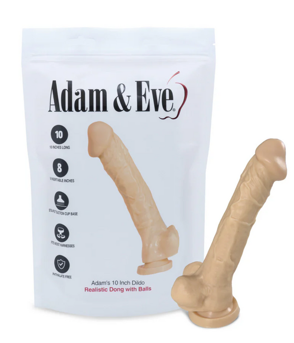 Adam & Eve Adam's Cock 10 in. Dildo