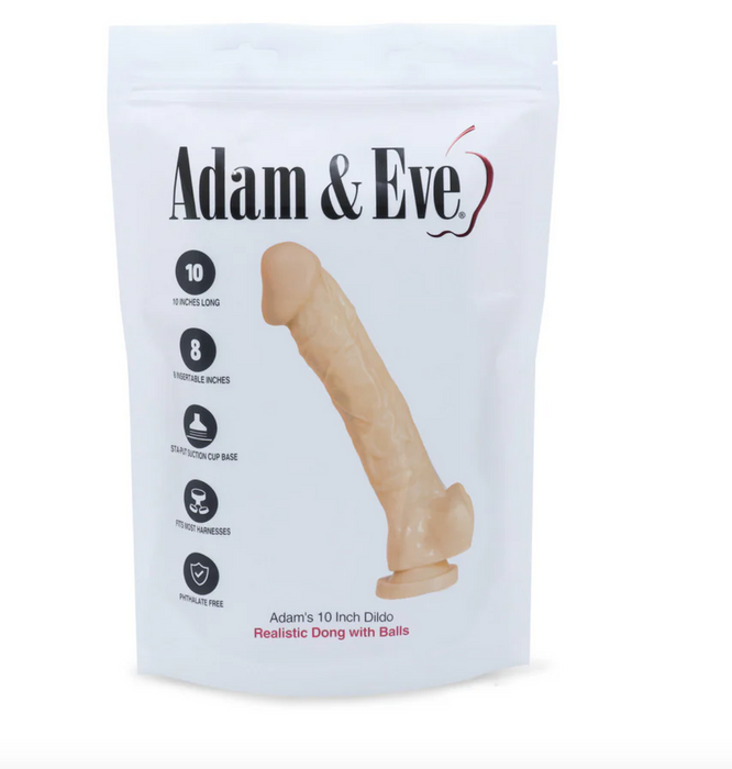 Adam & Eve Adam's Cock 10 in. Dildo