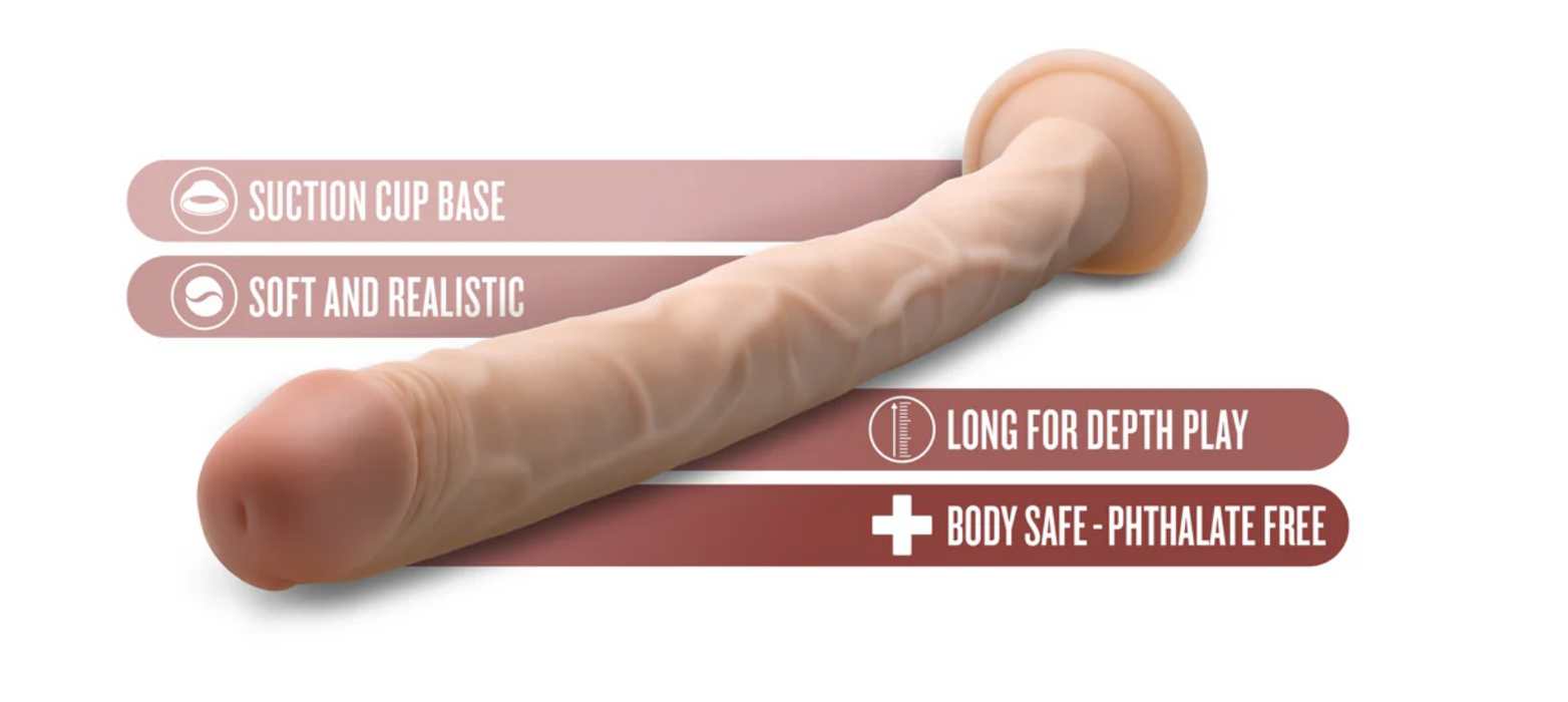 Dr. Skin 19 in. Dildo Beige