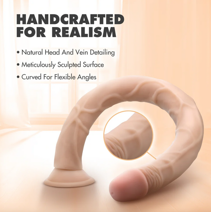 Dr. Skin 19 in. Dildo Beige