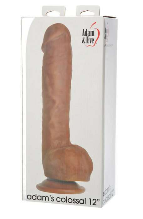 Adam & Eve Adam's Colossal 12 in. Dildo Brown