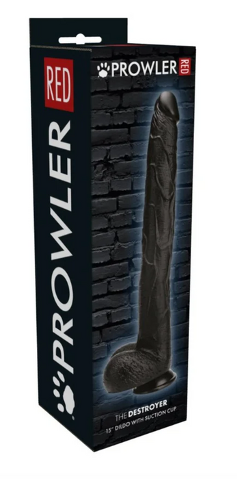 Prowler RED The Destroyer 15 in. Dildo Black