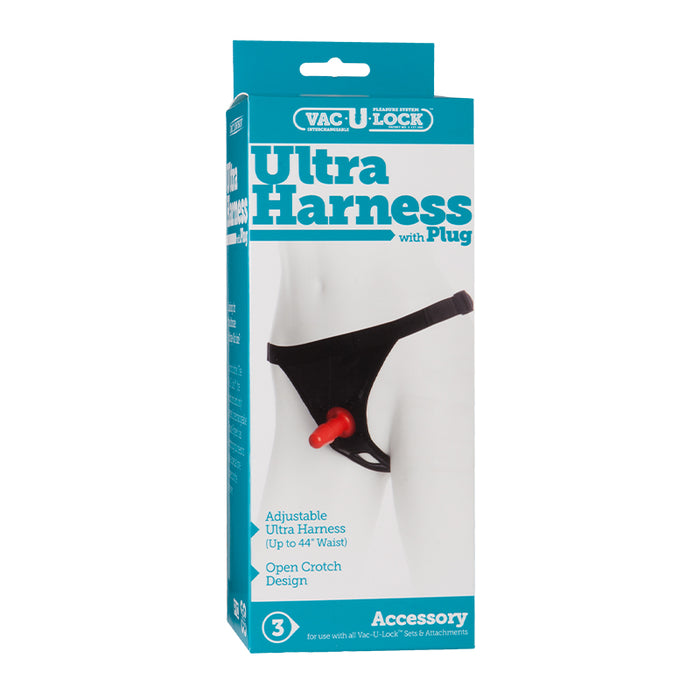 Vac-U-Lock - Ultra Harness - With Plug Black