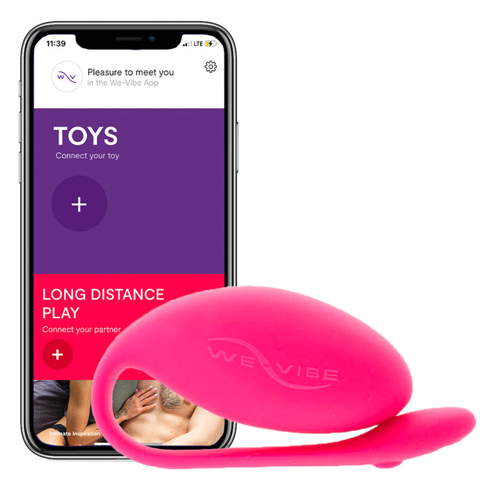 We-Vibe Jive Rechargeable Silicone Wearable Bluetooth Egg Vibrator Electric Pink