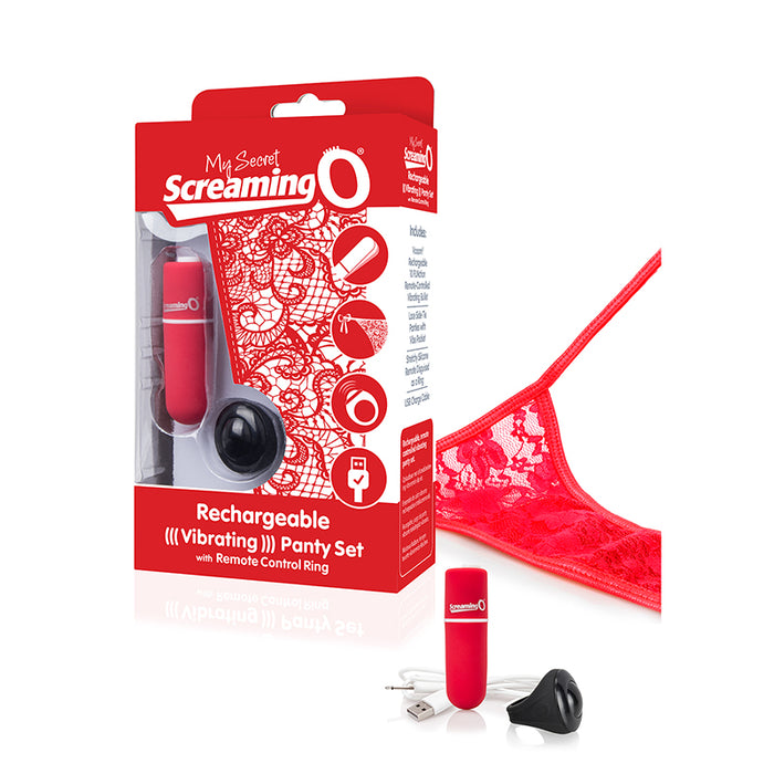 Screaming O My Secret Charged Remote Control Panty Vibe - Red