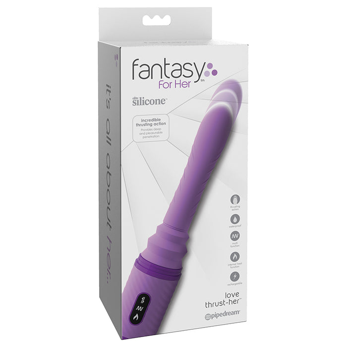 Pipedream Fantasy For Her Love Thrust-Her Rechargeable Silicone Thrust Pipedream Fantasy For Her Love Thrust-Her Rechargeable Silicone Thrust
