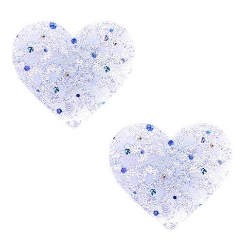 Nipple Stickers | Sequin Lace Pasty Heart