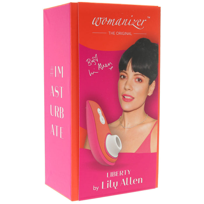 Womanizer Liberty By Lily Allen G-Spot Stimulator | Made From Hypoallergenic Medical Silicone | Travel Companion Pink Vibe For Her