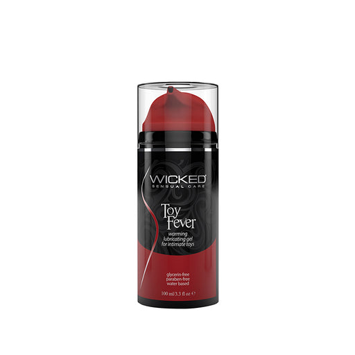 Wicked Toy Fever Warming | Water Based Lubricant Gel 3.3 Oz. | Coats Your Toy In Long-Lasting Gel Formula | Safe For All Sex Toys And Latex