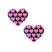 Nude Pink hear UV Valentines Glitter Nipztix Pasties | Lingerie