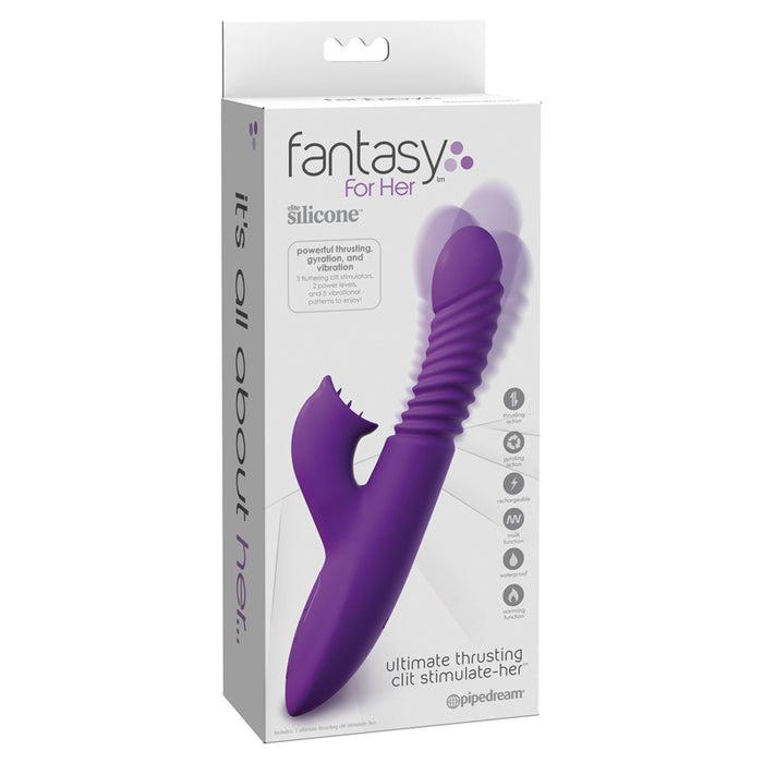 Pipedream Fantasy For Her Rechargeable Silicone Ultimate Thrusting Cli Pipedream Fantasy For Her Rechargeable Silicone Ultimate Thrusting Cli