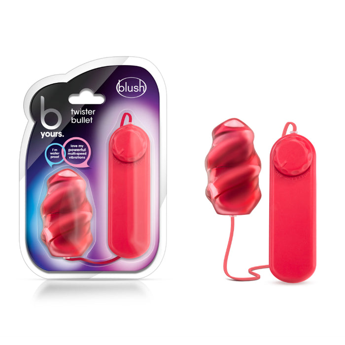 Blush B Yours Twister Bullet Remote-Controlled Egg Vibrator Red