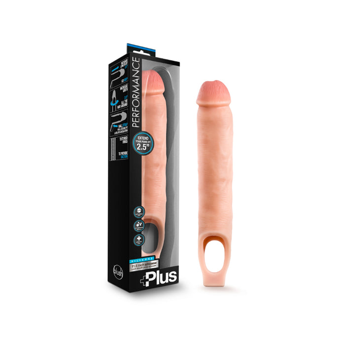 Blush Performance Plus 11.5 in. Silicone Cock Sheath Penis Extender Sling Beige | Penis Extender