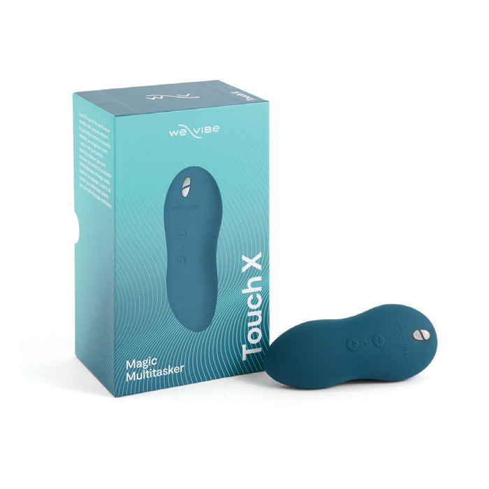 We-Vibe Touch X Rechargeable Silicone Lay-On Vibrator & Massager Green Velvet