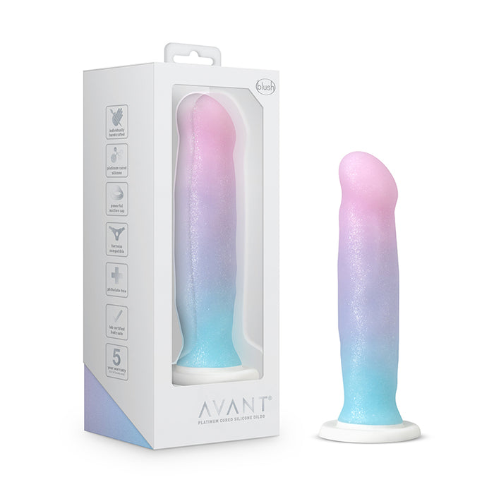 Avant D17 Lucky 8 in. Silicone Dildo with Suction Cup | G Spot