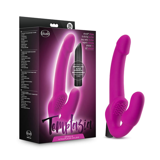 Blush 9.5 in. Silicone Strapless Strap-On