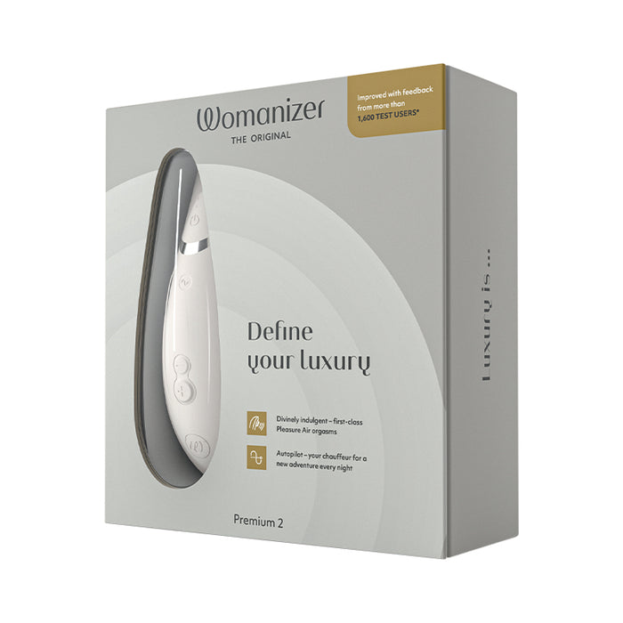 Womanizer The Original | Sleek Warm Gray Clitoral Stimulation Toy | First Class Pleasure Air Orgasm