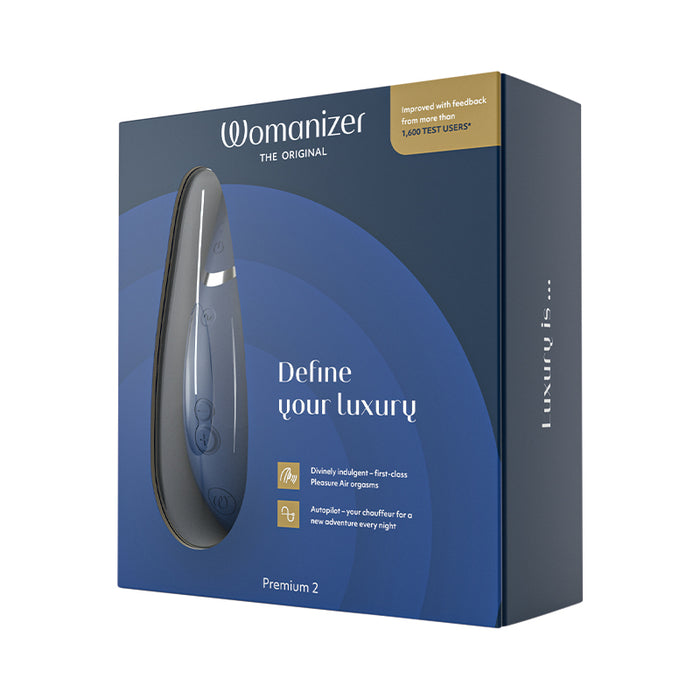 Womanizer Premium 2 Sex Toy | Comes With Cotton Storage Pouch | Complete With Charging Cable