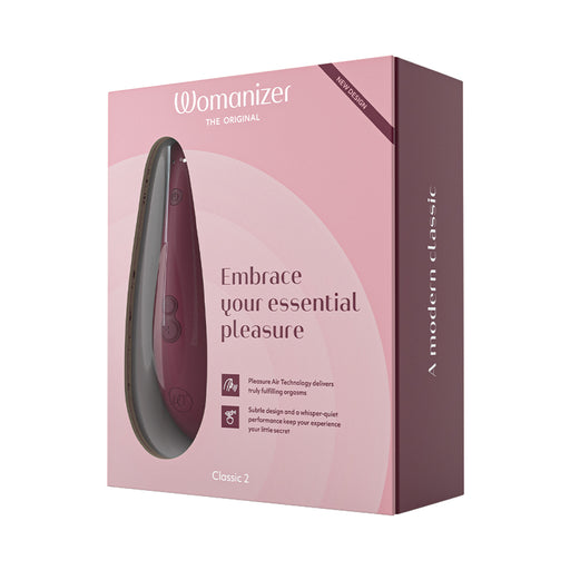 Womanizer Classic 2 Rechargeable Clitoral Stimulator | Smart Silence | Features Pleasure Air Technology