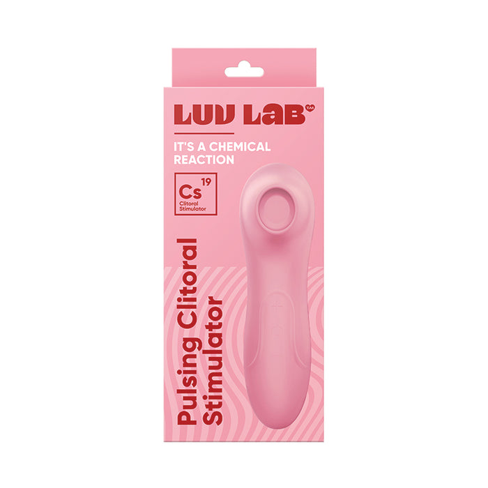 Luv Inc Cs19 Pulsing Clitoral Stimulator Rechargeable Silicone Light Pink