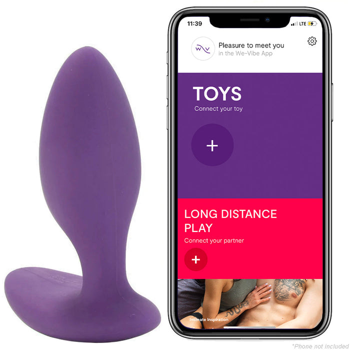We-Vibe Ditto Rechargeable Remote-Controlled Silicone Vibrating Anal Plug Purple