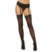 Thigh High Stockings with Lace Top Black | Fishnet Lingerie