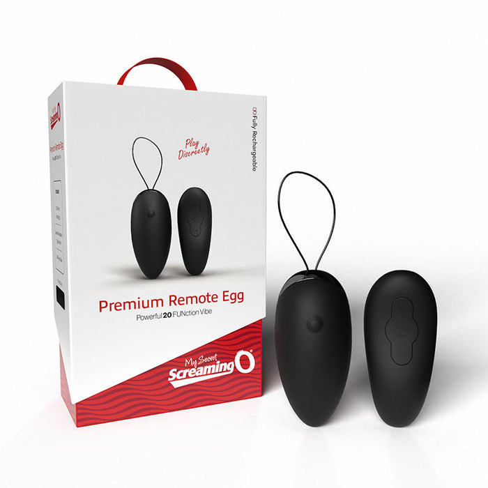 Screaming O Premium Remote Egg Black | G Spot
