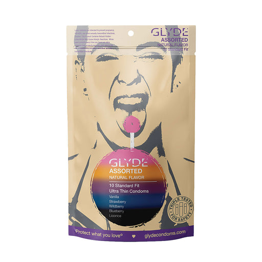 Ethical Condoms Assorted Flavours | Glyde Ultra Condoms Assorted | Standard Fit