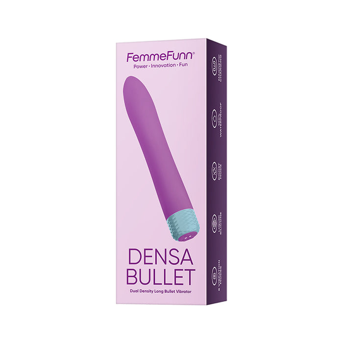 FemmeFunn Densa Bullet Rechargeable Dual Density Silicone Slimline Vibrator Purple