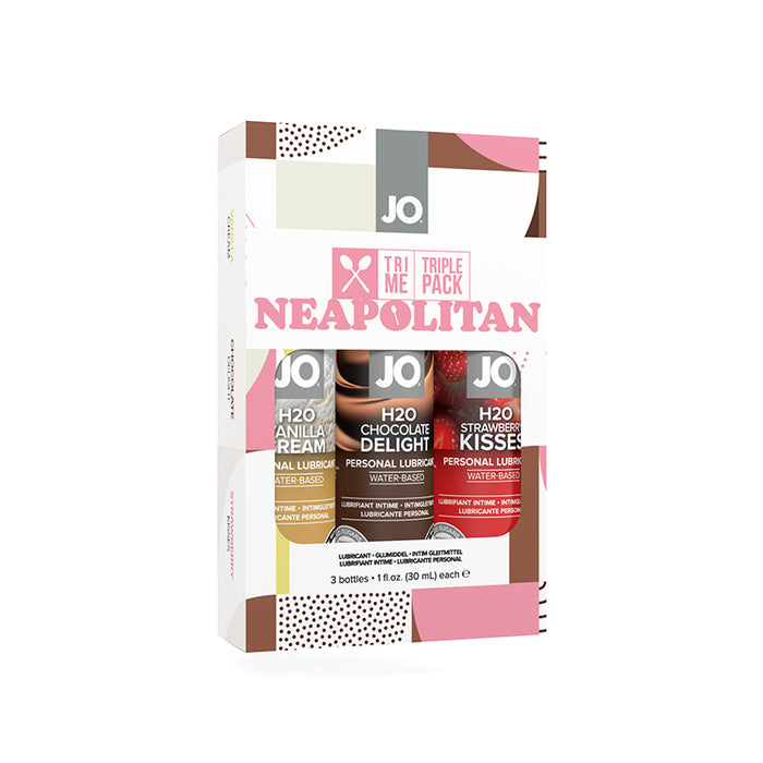 JO Tri Me Triple Pack Neapolitan Water-Based Lubricant Gift Set 1 oz. Each