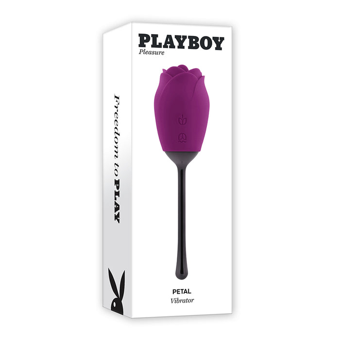 Playboy Petal Rechargeable Silicone Tongue Flicking Vibrator Wild Aster | Clitoral