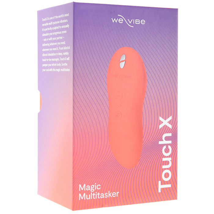 We-Vibe Touch X Rechargeable Silicone Lay-On Vibrator & Massager Crave Coral