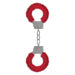 Ouch Beginner's Handcuffs Furry-Red | Bondage Cuffs For Sensual Play | For Couples 